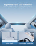 Summer Comfort Pack: Roof & Windshield Shades for Model 3 Highland - Tesery Official Store