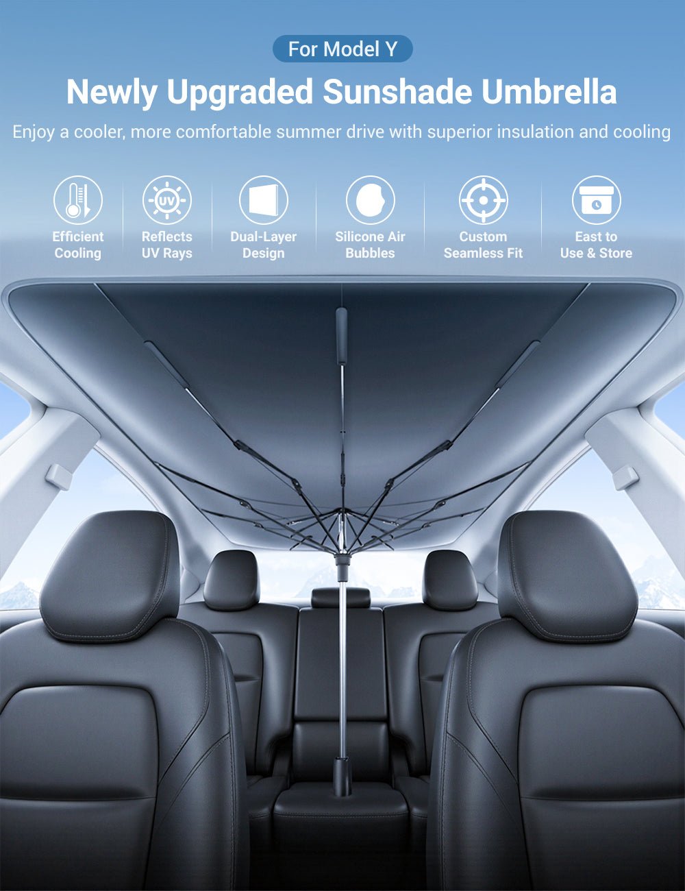 Sunroof Sunshade Umbrella for Tesla Model Y - Tesery Official Store