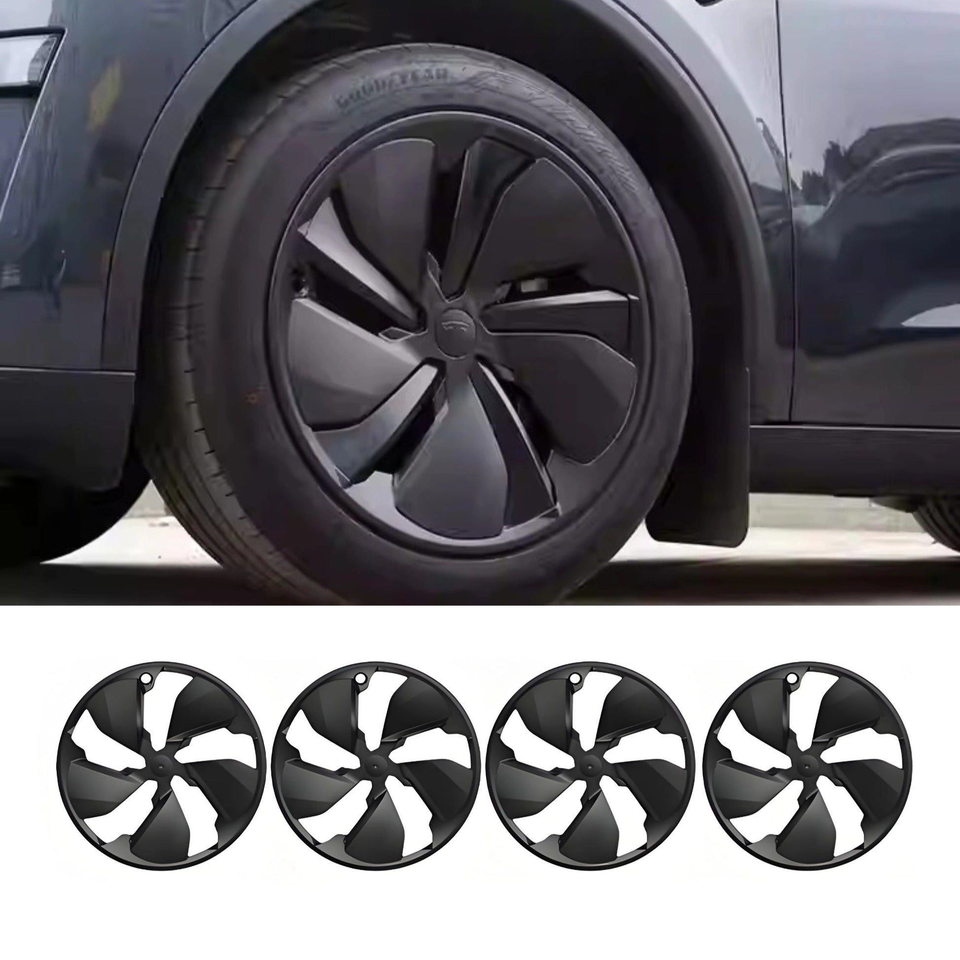 TESERY 19″ Full Wheel Covers for Tesla Model Y Juniper (4PCS) - Tesery Official Store