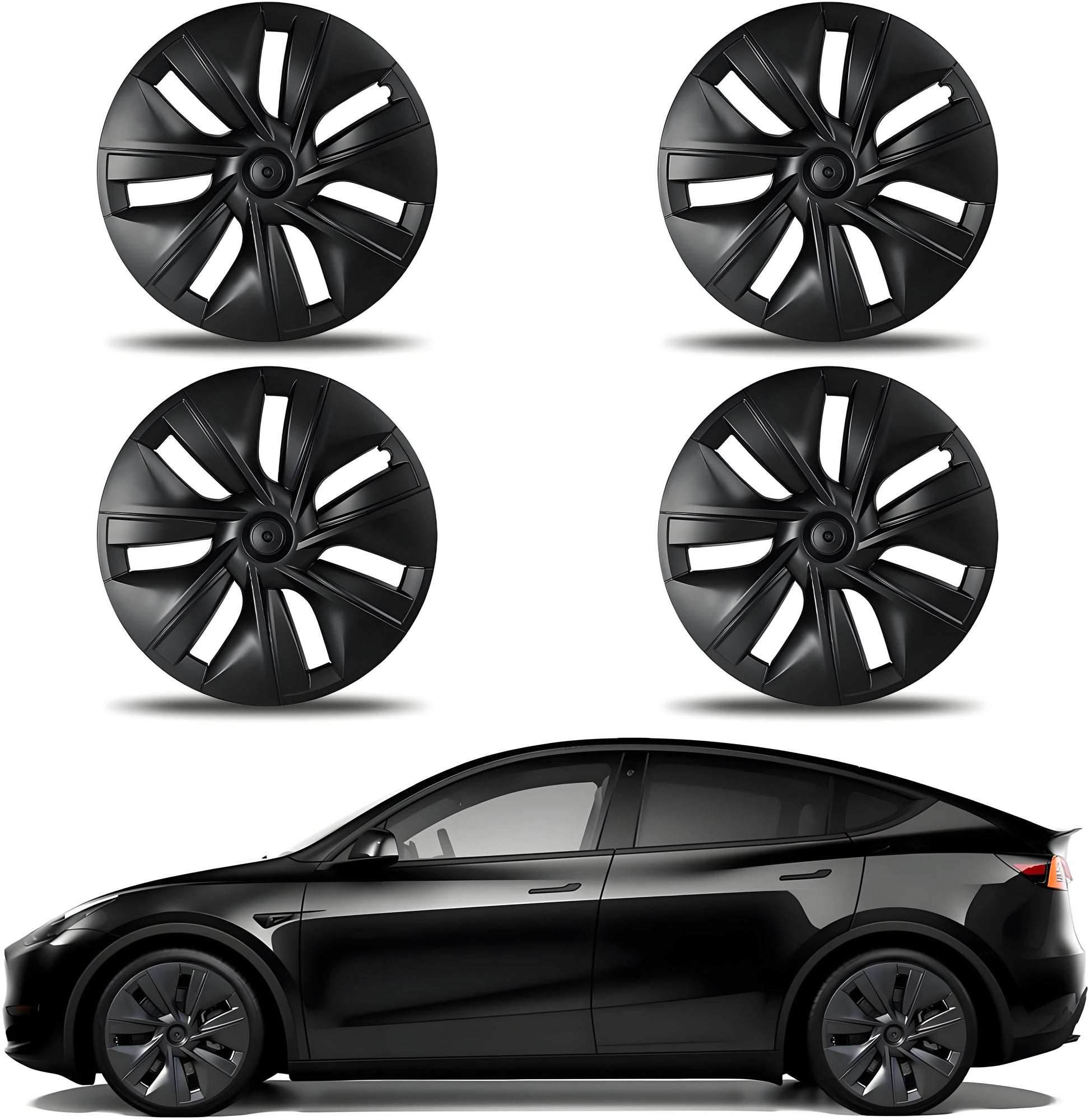 TESERY 19″ Gemini Dark Wheels Cover for Tesla Model Y (4PCS) - Tesery Official Store