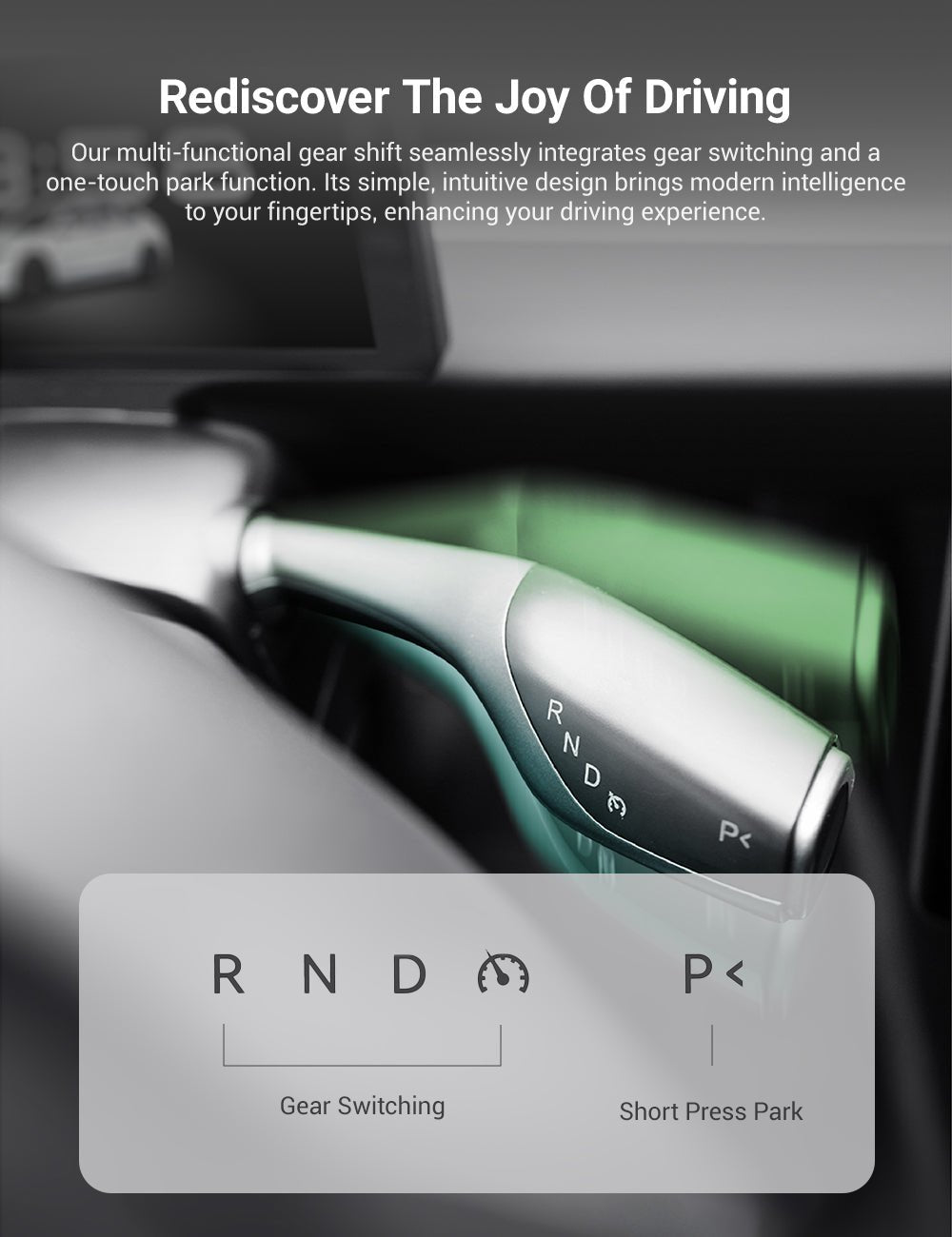 TESERY 7 Inch Gear Shift Touch Screen Dashboard Display for Tesla Model 3 Highland - Tesery Official Store