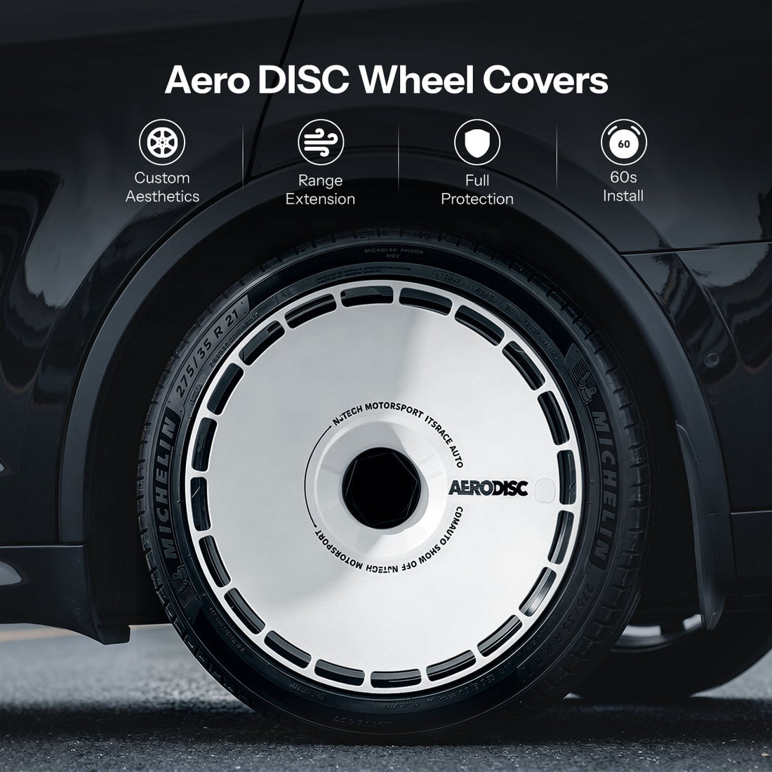 Aero DISC Wheel Covers for Tesla Model Y / Model 3 Highland - Tesery Official Store