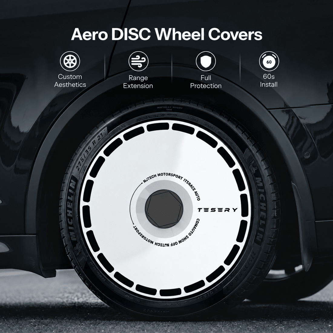 TESERY Aero DISC Wheel Covers for Model Y / Model 3 Highland - Tesery Official Store