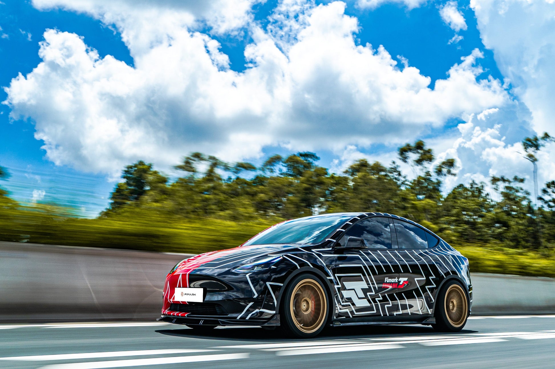 TESERY Carbon Fiber Front Lip for Tesla Model Y - Tesery Official Store