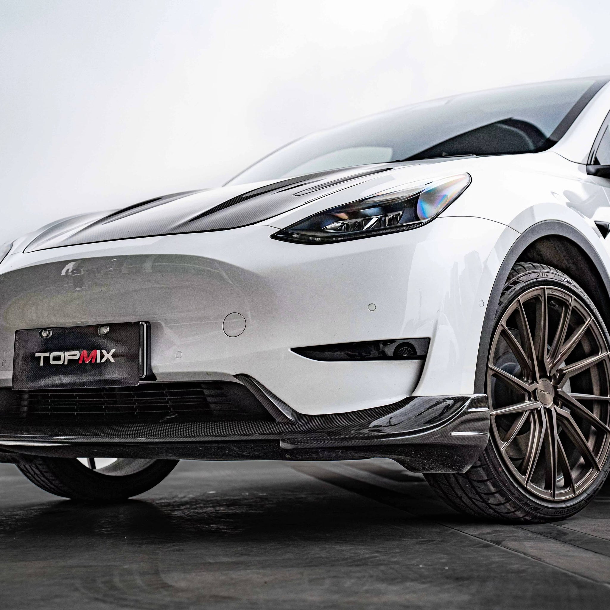 TESERY Carbon Fiber Front Lip Ver.2 for Tesla Model Y - Tesery Official Store