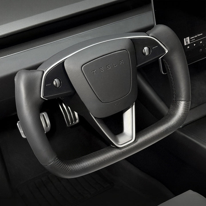 TESERY Carbon Fiber Heated Yoke Steering Wheel for Model 3 Highland / Model Y Juniper - Tesery Official Store