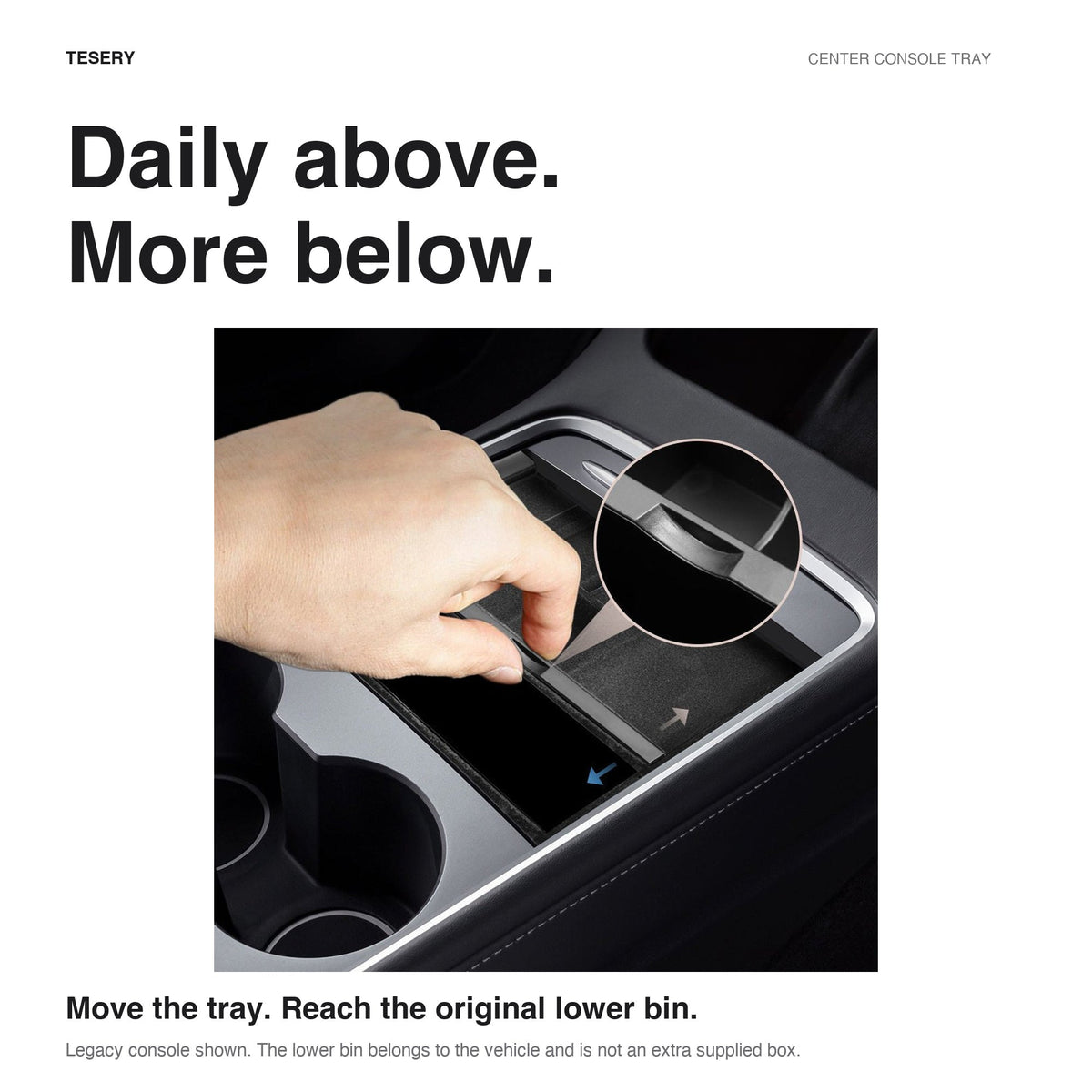 TESERY Center Console Tray for Model 3 & Model Y & Model YL - Tesery Official Store