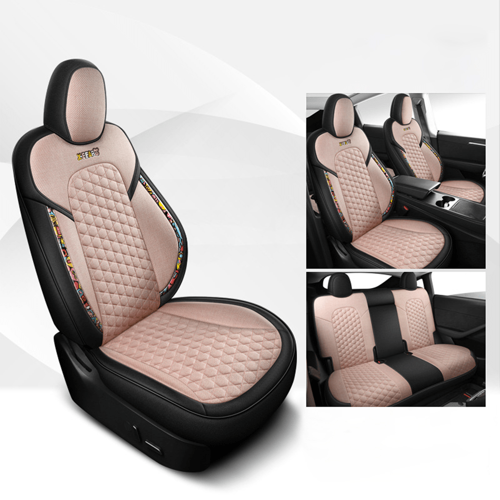 TESERY Cotton - Linen Seat Covers for Tesla Model 3 - Tesery Official Store