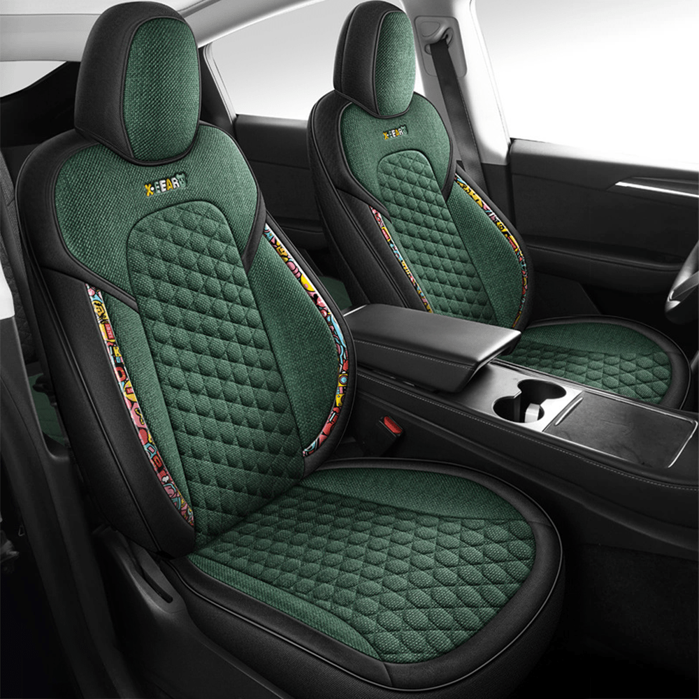TESERY Cotton - Linen Seat Covers for Tesla Model 3 - Tesery Official Store