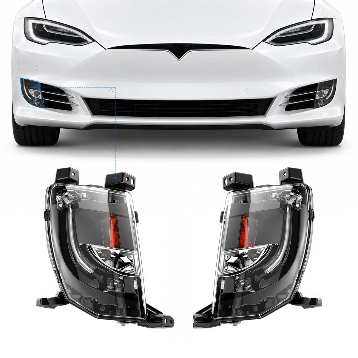 TESERY LED Fog Light Replacement for Model S (16-20) - Tesery Official Store