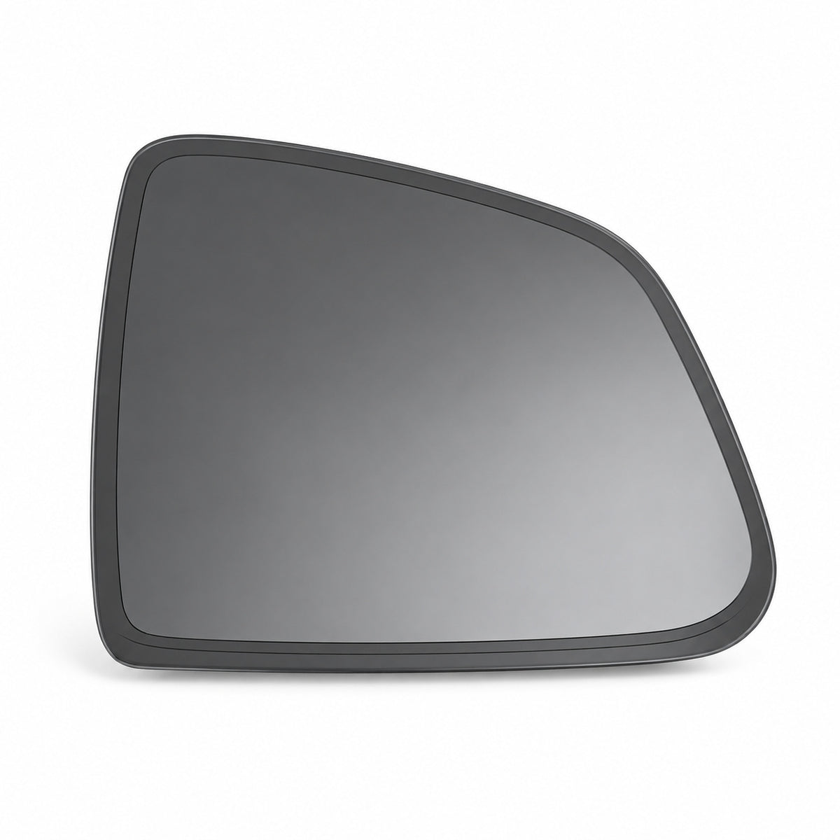 Right heated replacement mirror glass for Tesla Model Y, one insert on white background