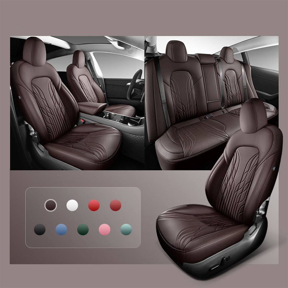 TESERY Nappa Leather Seat Covers for Model 3 Highland & Model Y Juniper - Tesery Official Store