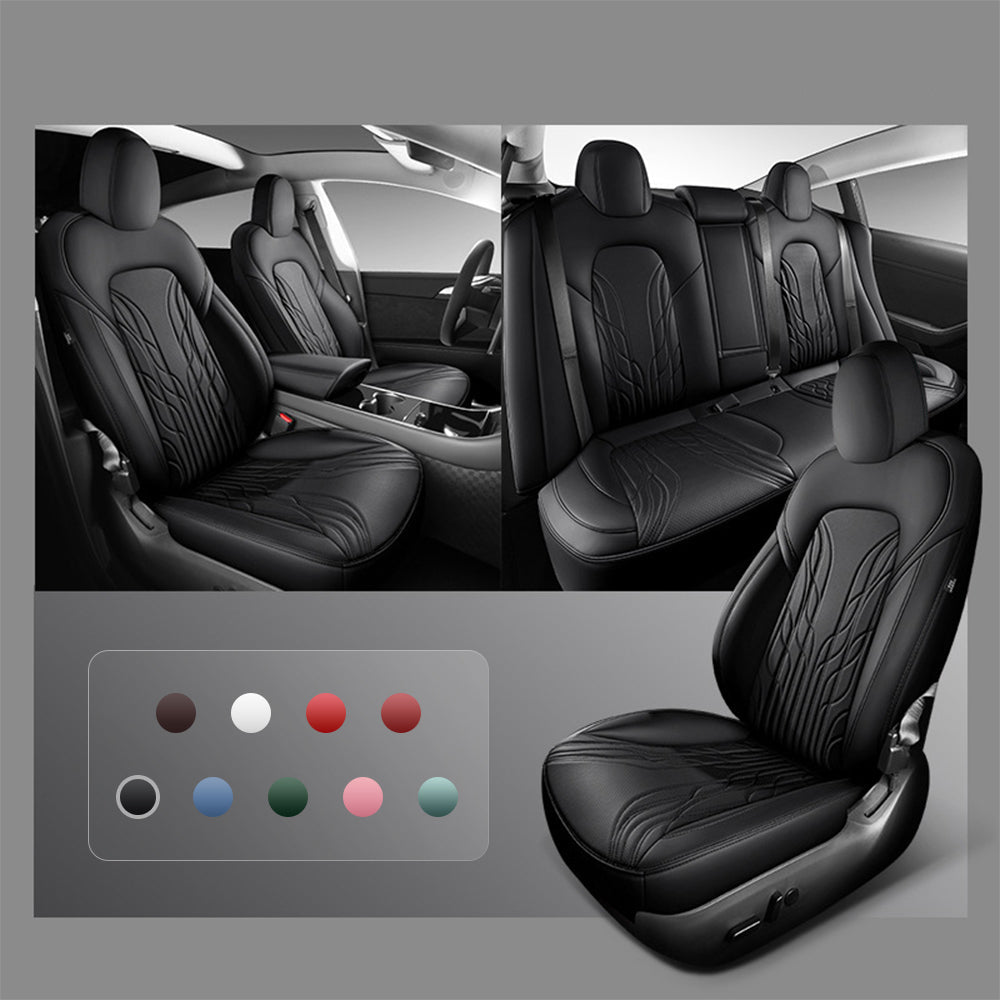TESERY Nappa Leather Seat Covers for Model 3 Highland & Model Y Juniper - Tesery Official Store