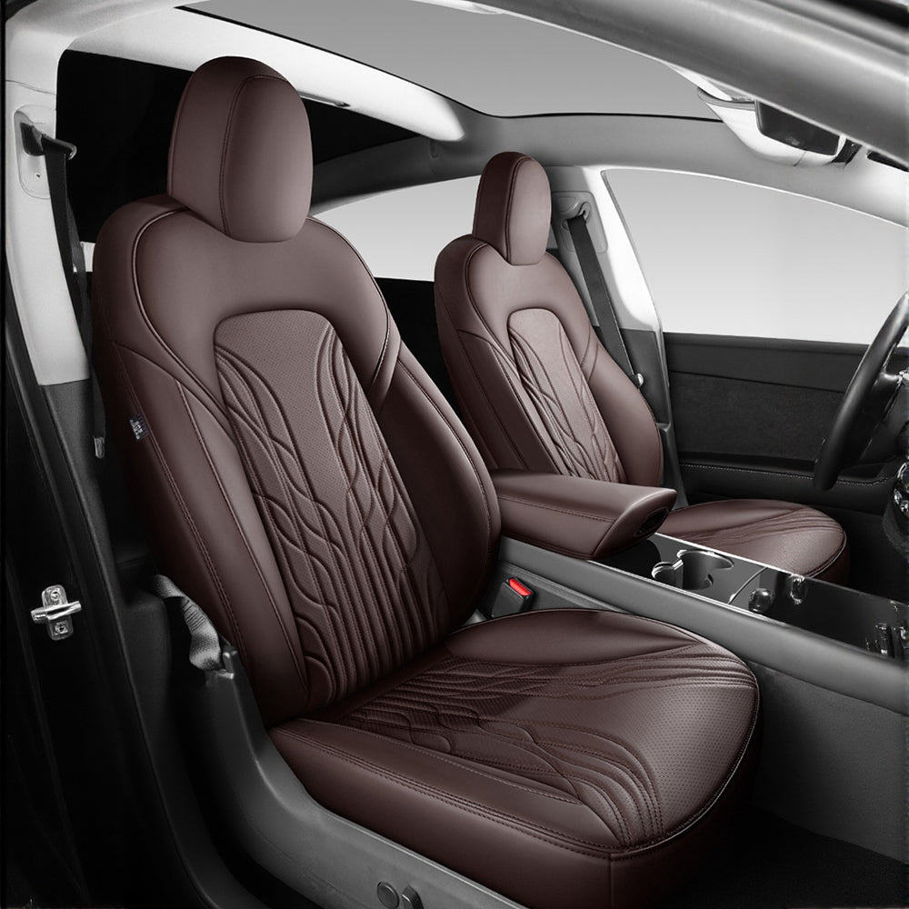 TESERY Nappa Leather Seat Covers for Model 3 Highland & Model Y Juniper - Tesery Official Store