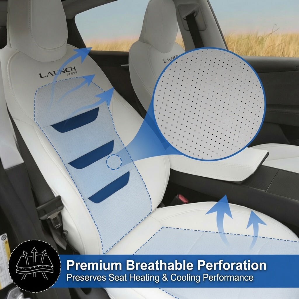 TESERY Nappa Leather Seat Covers for Tesla Model 3 & Model Y - Tesery Official Store