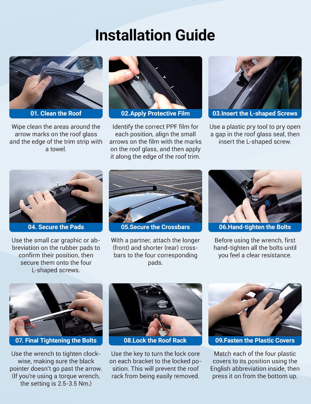 TESERY Roof Rack for Tesla Model 3 Highland / Model Y (Set of 2) - Tesery Official Store