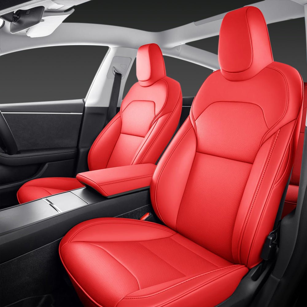 TESERY Seat Covers for Tesla Model 3 Highland / Model Y - Red