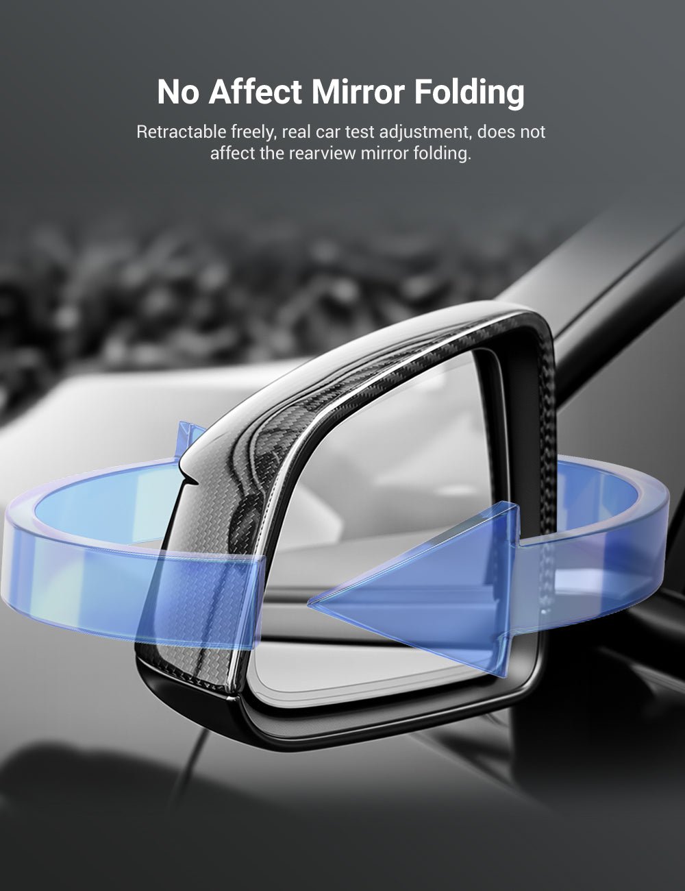 TESERY Side Mirror Cover for Tesla Model Y Juniper ( OEM Style ) - Dry Carbon Fiber Exterior Mods - Tesery Official Store