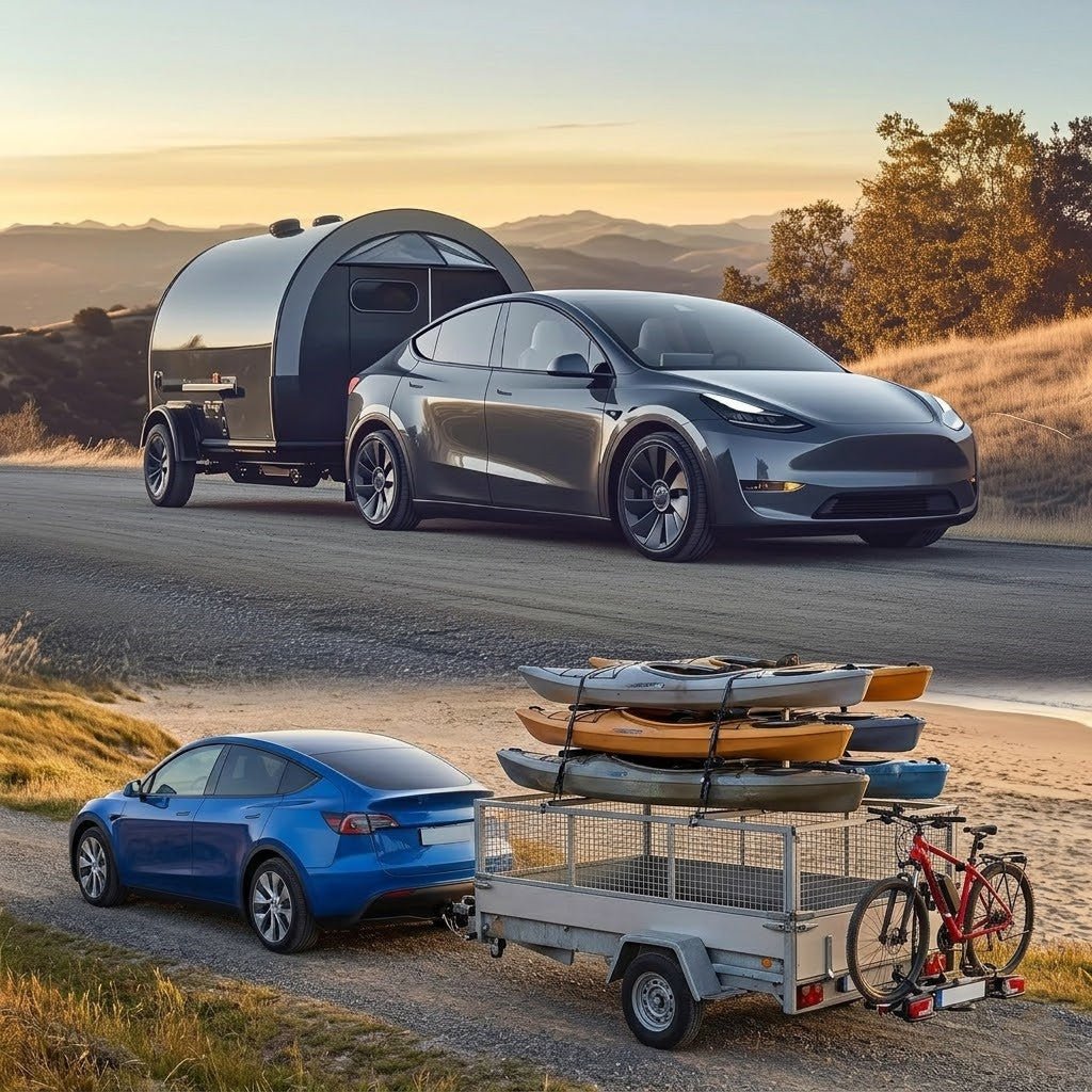 TESERY Tow Hitch for Model Y | 6500 lbs Capacity | No - Drill Install - Tesery Official Store