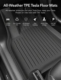 TESERY TPE All Weather Floor Mats for Tesla Model Y & Model 3 - Tesery Official Store