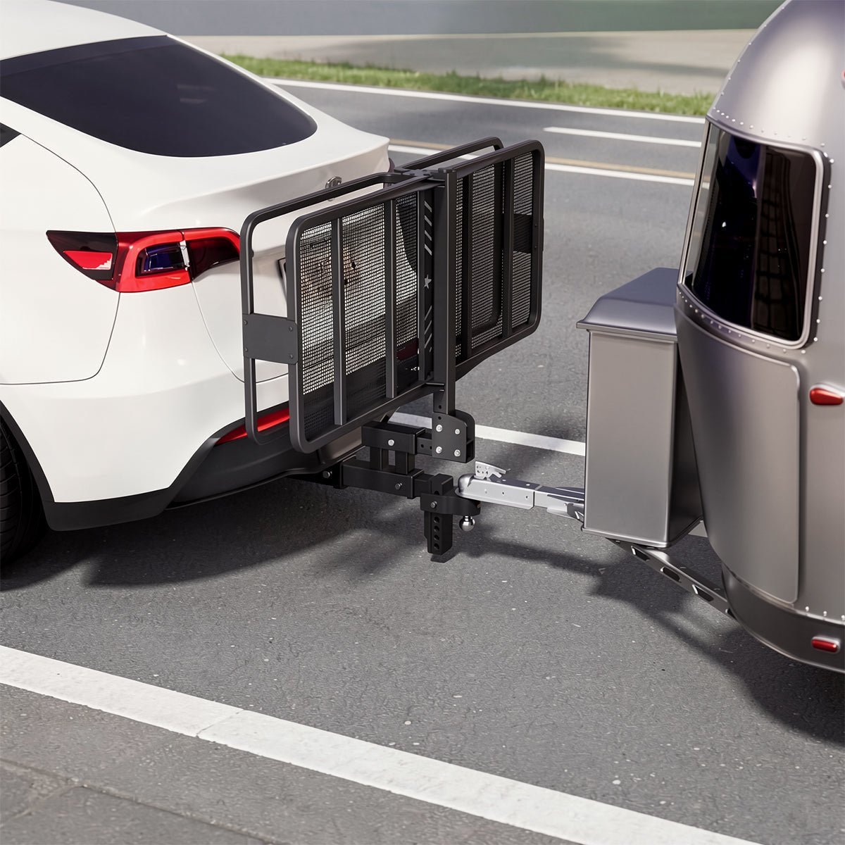 TESERY Trailer Tow Hitch for Model Y | 6500 lbs Capacity | No - Drill Install - Tesery Official Store