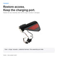 Repair guide for replacing the charge port door, hinge and actuator while keeping the charging inlet