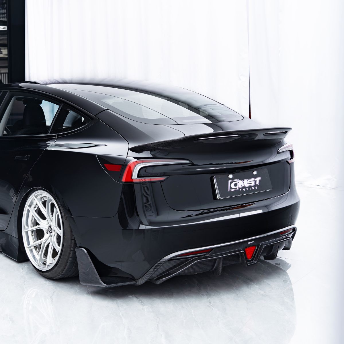 Track - Performance Carbon Fiber Rear Spoiler Wing for Model 3 Highland - Tesery Official Store