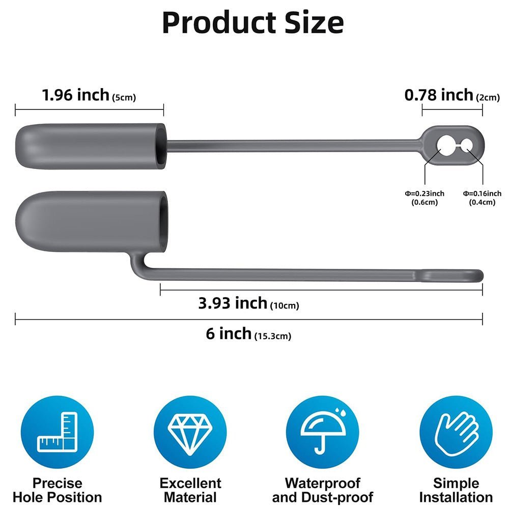 Waterproof Silicone Cable End Caps for Starlink Gen 3/Gen 2 (2 Pcs) - Tesery Official Store