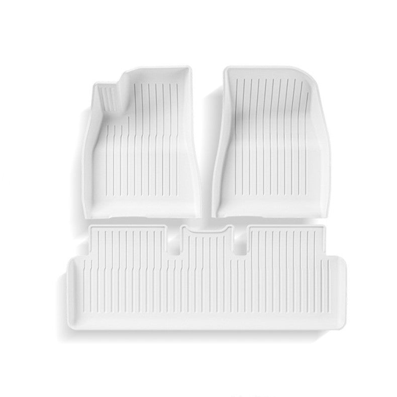 White TPE Floor Mats for Model 3 & Model Y - Tesery Official Store