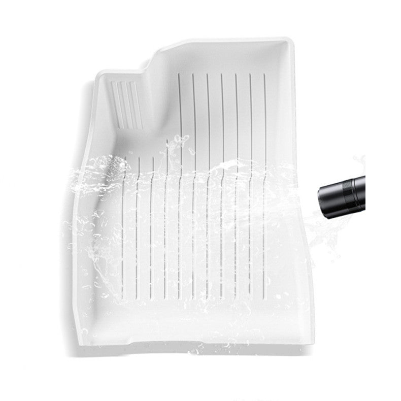 White TPE Floor Mats for Model 3 & Model Y - Tesery Official Store