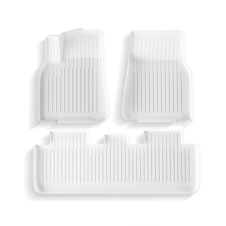 White TPE Floor Mats for Model 3 & Model Y - Tesery Official Store