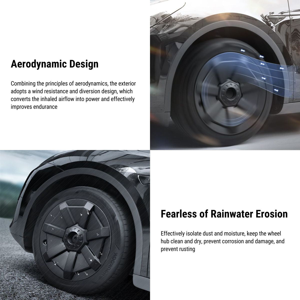 19' Best Wheel Covers Cybertruck Style for Tesla Model Y 2020-2024 (4PCS) - Tesery Official Store