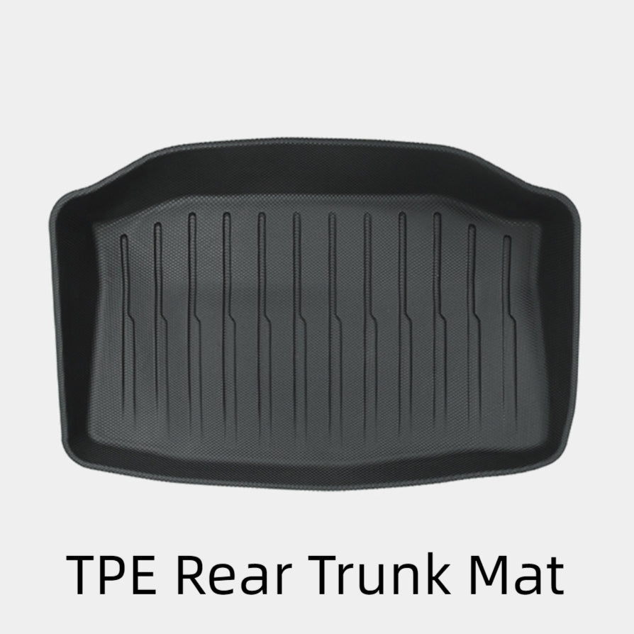 All Weather TPE Front/Rear Trunk Mat for Tesla Model 3 2021-2023.10 - Tesery Official Store