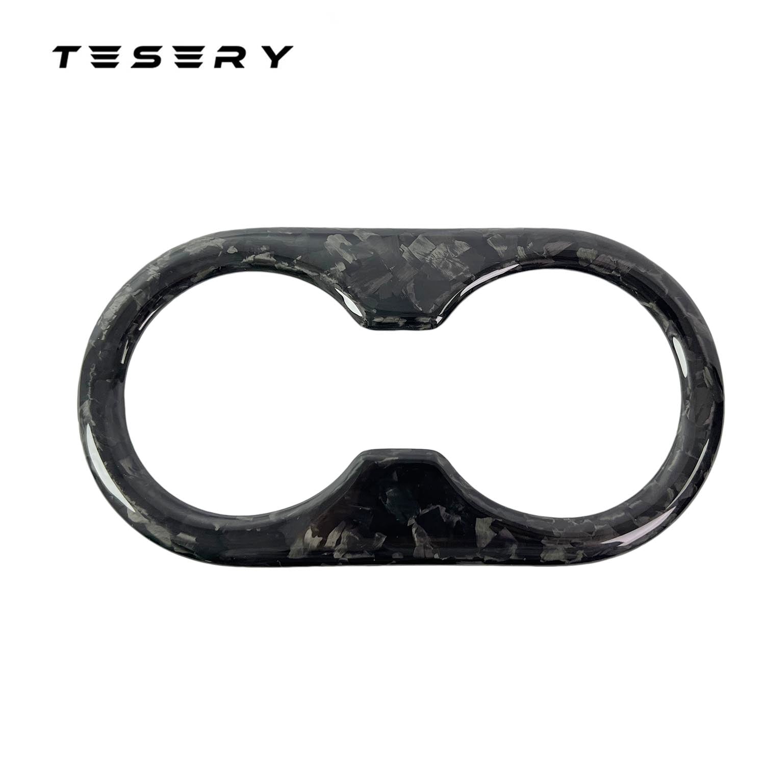 Backseat Cup Holder for Tesla Model 3 Model Y - Carbon Fiber Interior Mods - Tesery Official Store