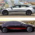 Car Door Side Skirt Stickers Auto Decor Decal for Tesla Model 3 Model S Model X 2PCS/set - Tesery Official Store