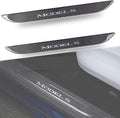 Carbon Fiber Textured Front Door Sill Protector for Tesla Model S 2016-2018 - Tesery Official Store