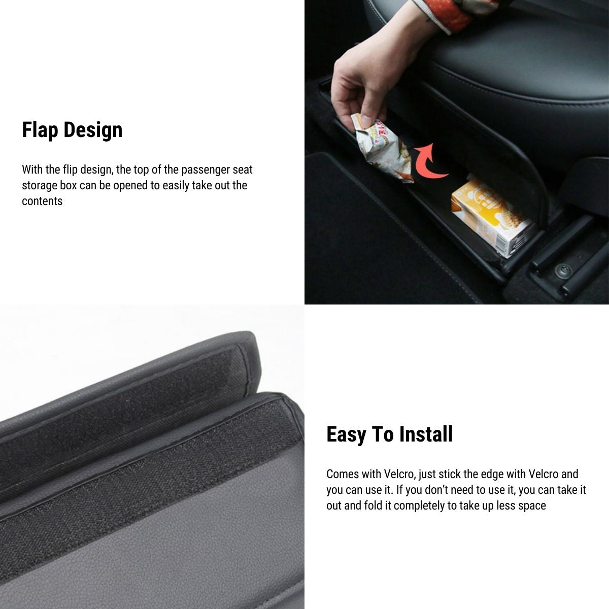 Driver Passenger Seat Organizer Under Seat Storage Box for Tesla Model Y 2020-2024 - Tesery Official Store