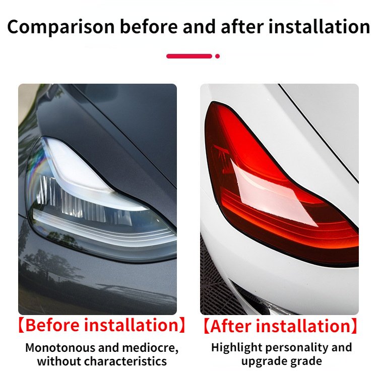 Headlight color film is for Tesla Model 3 2017-2023.10 - Tesery Official Store