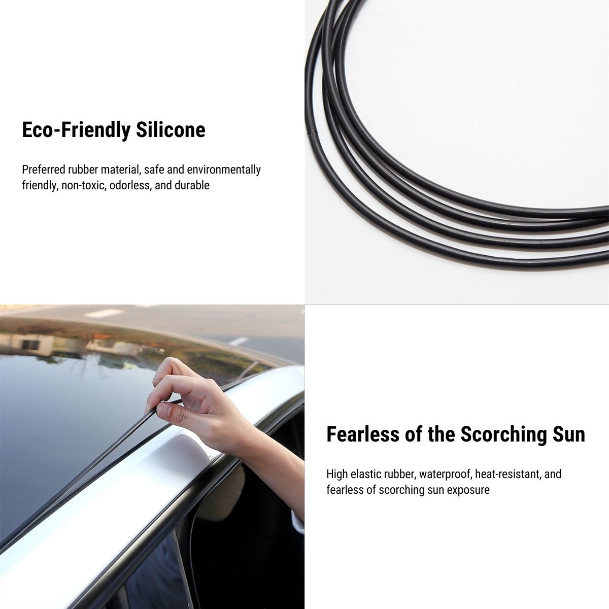 Sunroof Rubber Seal Wind Noise Reduction Kit for Tesla Model 3 2017-2024 - Tesery Official Store